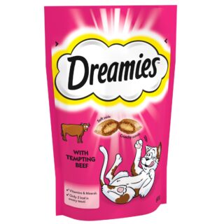 Dreamies Cat Treat with Tempting Beef