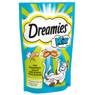 Dreamies Mix Cat Treats With Salmon and Tuna Flavour
