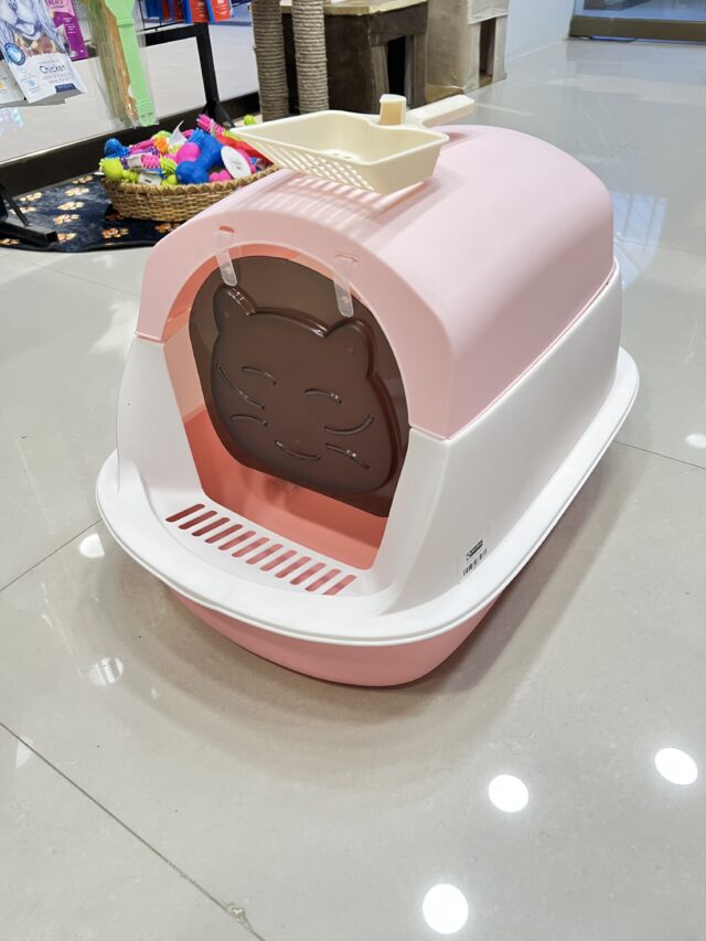 Litter Box Closed - (Baby Pink & White) - Image 2