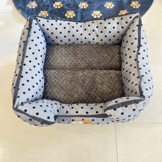 Grey Polka Dot Bed – Small Size