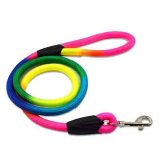 Multi-color Rainbow Leash for Dogs