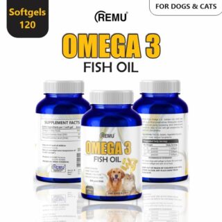 Omega 3 Fish Oil - Soft Gel Capsule - For Cats & Dogs