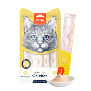 Wanpy Creamy Lickable Treats For Cat - Chicken 70g