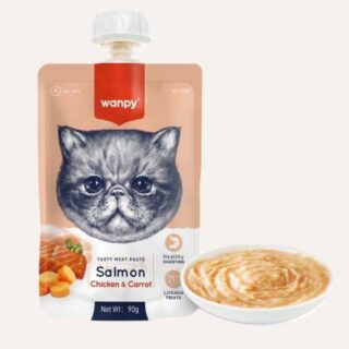 Wanpy Tasty Meat Salmon Chicken & Carrot 90g