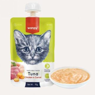 Wanpy Tasty Meat Tuna, Chicken & Carrot 90g