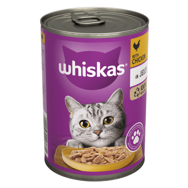 Whiskas With Chicken In Jelly Tin 400g