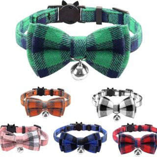 Cat Collar with Bell & Bow Tie