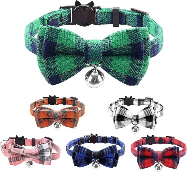 Cat Collar with Bell & Bow Tie