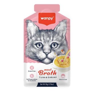 Wanpy Meat Broth Tuna & Shrimp for Cats 50g