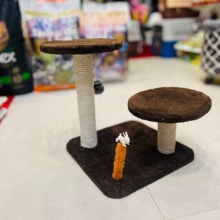 2 Pole 2 Top Round Scratch Post