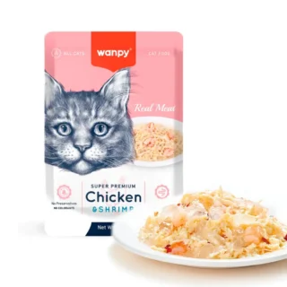 Wanpy Real Meat Chicken & Shrimp 85g