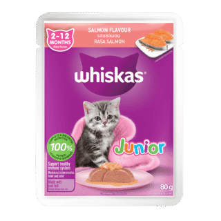 Whiskas Jelly Kitten 2-12 Months – Salmon 80g