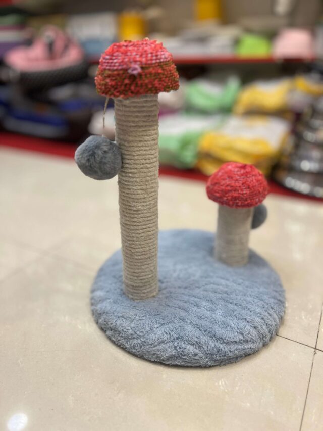 2 Pole Mushroom Scratch Post - Image 2