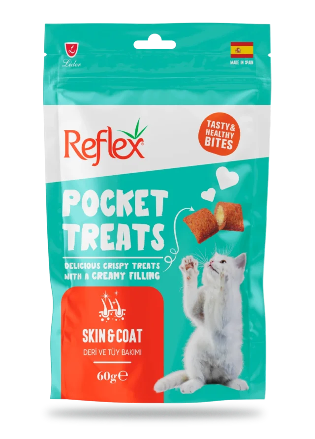 Reflex Pocket Treats for Cat - Skin & Coat