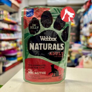 Webbox Naturals Adult - MSC Saithe 100g