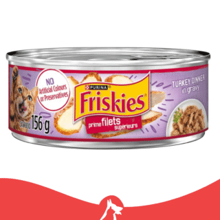 Friskies Tin - Turkey Dinner in Gravy 156g