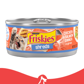 Friskies Tin - Shreds Chicken & Salmon in Gravy 156g
