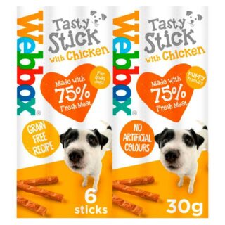 Webbox Dogs Tasty Sticks with Chicken 30g