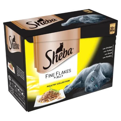 Sheba - Fine Flakes in Jelly - Poultry 85g