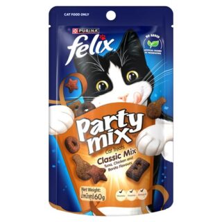 Felix Party Mix Classic Mix Dry Cat Treats 60g