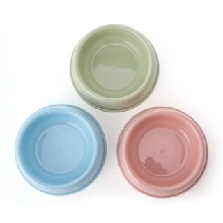 Pastel Plastic Pet Bowl