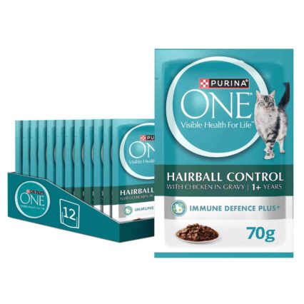 Purina One Hairball Control Chicken In Gravy 1+ - 70g