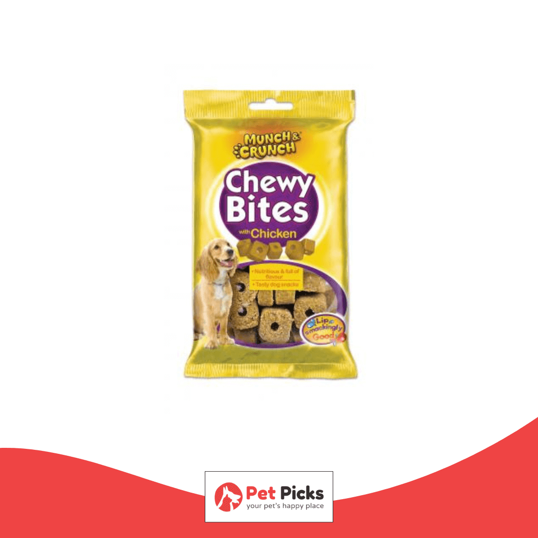 Munch & Crunch Chewy Bites With Chicken Dog Treats 170g