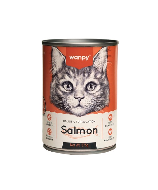Wanpy Holistic Formulation Cat Can Salmon 375g