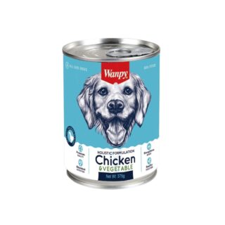 Wanpy Holistic Formulation Dog Can Chicken & Vegetable 375g