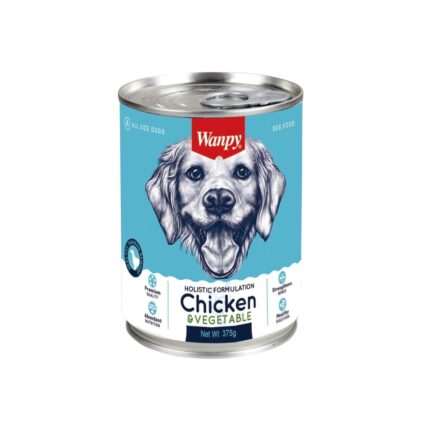 Wanpy Holistic Formulation Dog Can Chicken & Vegetable 375g