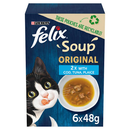 Purina Felix Soup Original Fish Selection (Cod/Tuna/Plaice)