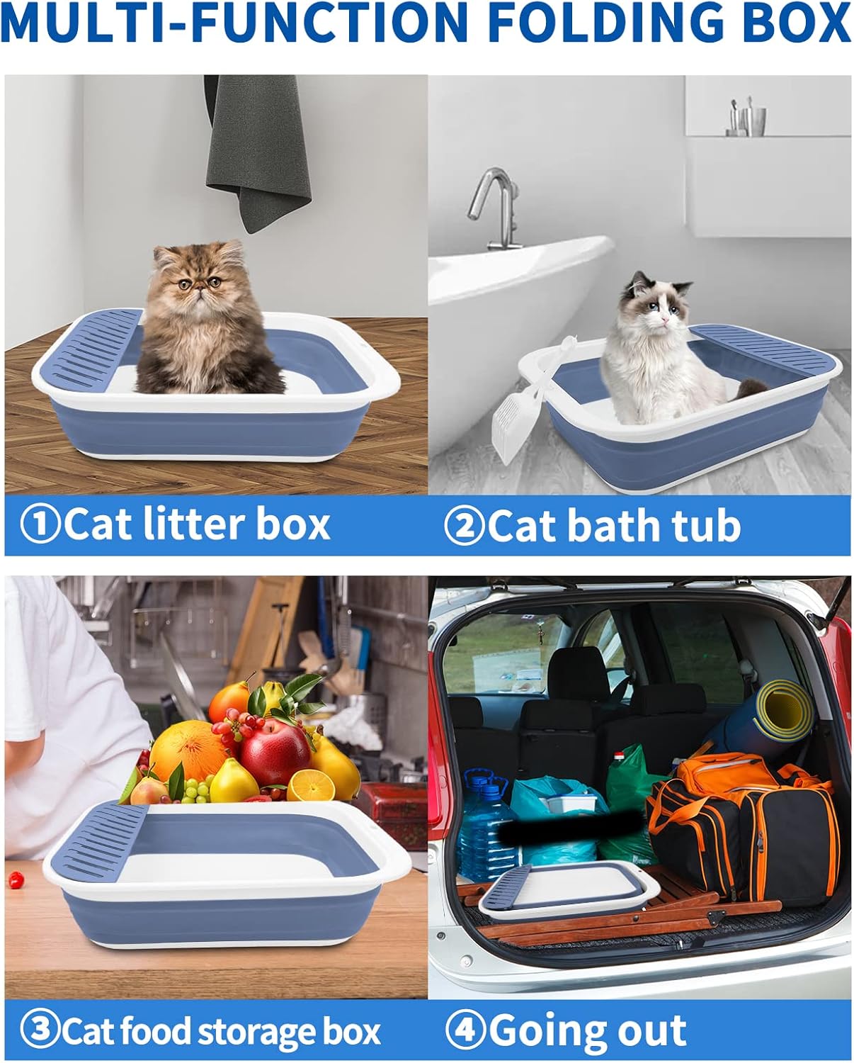 Foldable High Quality Litter Tray with Scoop - Image 5