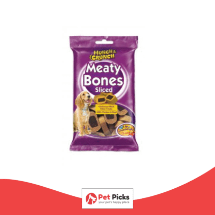 Munch & Crunch Meaty Bones Sliced Dog Treats 140g