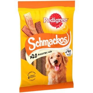 Pedigree Schmackos 20 Strips Poultry Mix Dog Treats