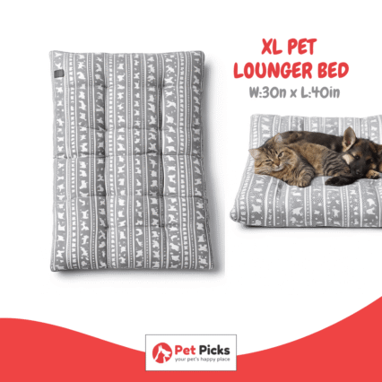 XL Pet Lounger Bed by Pet Picks