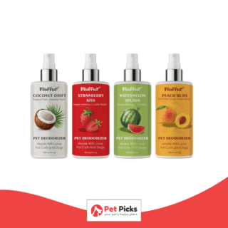 fluffur pet deodorizer spray for cats and dogs