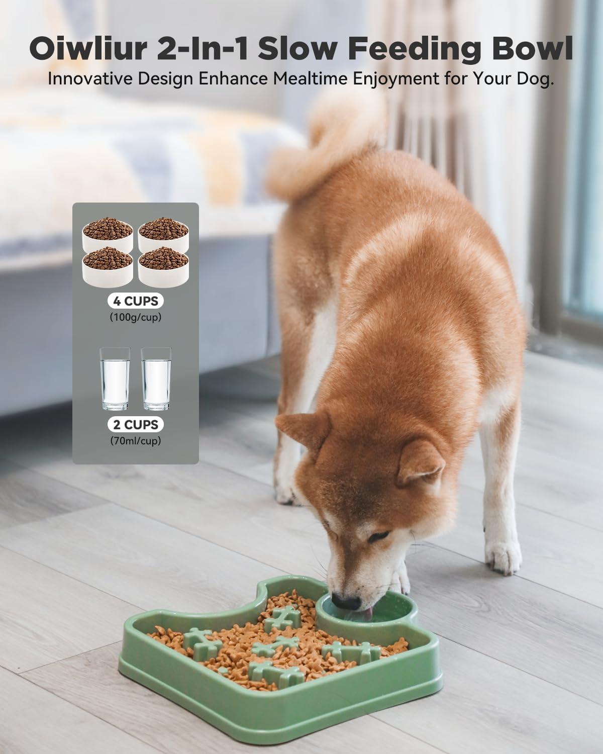 2 in 1 Slow Feeding Bowl - Image 3