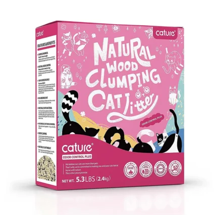 Cature Natural Wood Clumping Cat Litter (Odor Control)