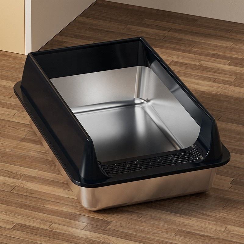 Large Capacity Stainless Steel Litter Box