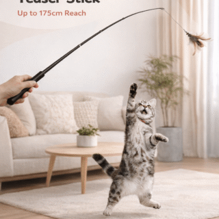 cat teaser stick long extendable