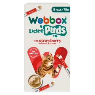 Webbox Lick-e-Puds with Strawberry 75g