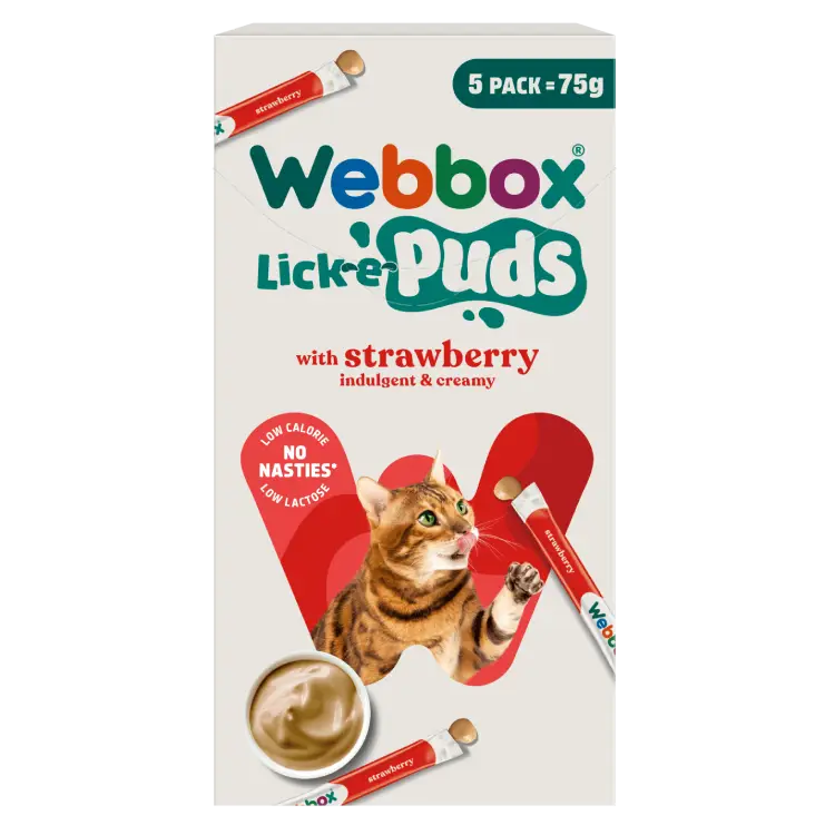 Webbox Lick-e-Puds with Strawberry 75g