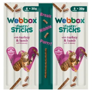 Webbox Tasty Sticks with Turkey & Lamb (6x5g)