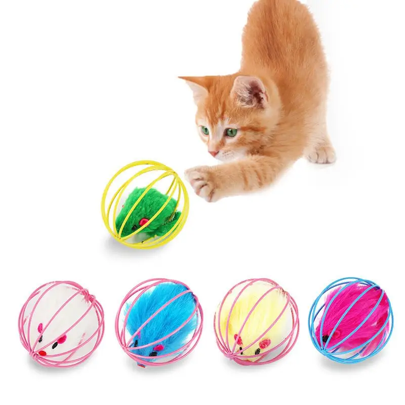 Mouse Cage Ball Toy for Cats