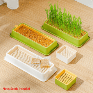 cat grass planter