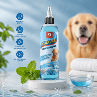 Oral care drops for dogs