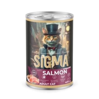 Sigma Adult Cat Wet Food Chunks in Gravy Salmon 400g