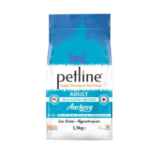 Petline Adult Seafood Recipe Anchovy Cat Food – Super Premium Nutrition for Adult Cats