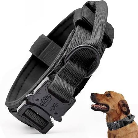 Military-Style Premium Tactical Dog Collar (Large)